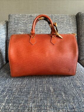Louis Vuitton Epi Speedy in Burnt Orange
